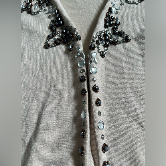 BCBG Max Azria Y2K open beaded cardigan - Picture 3 of 5